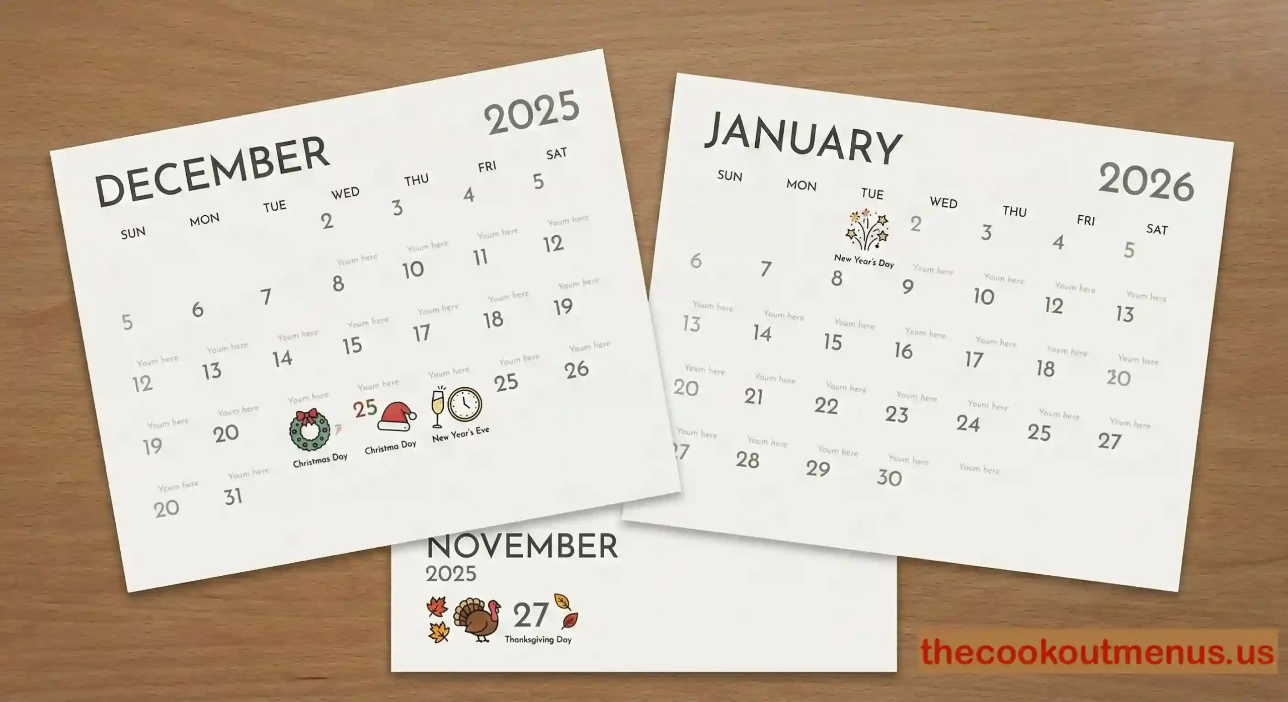 Complete Cook Out Holiday Schedule