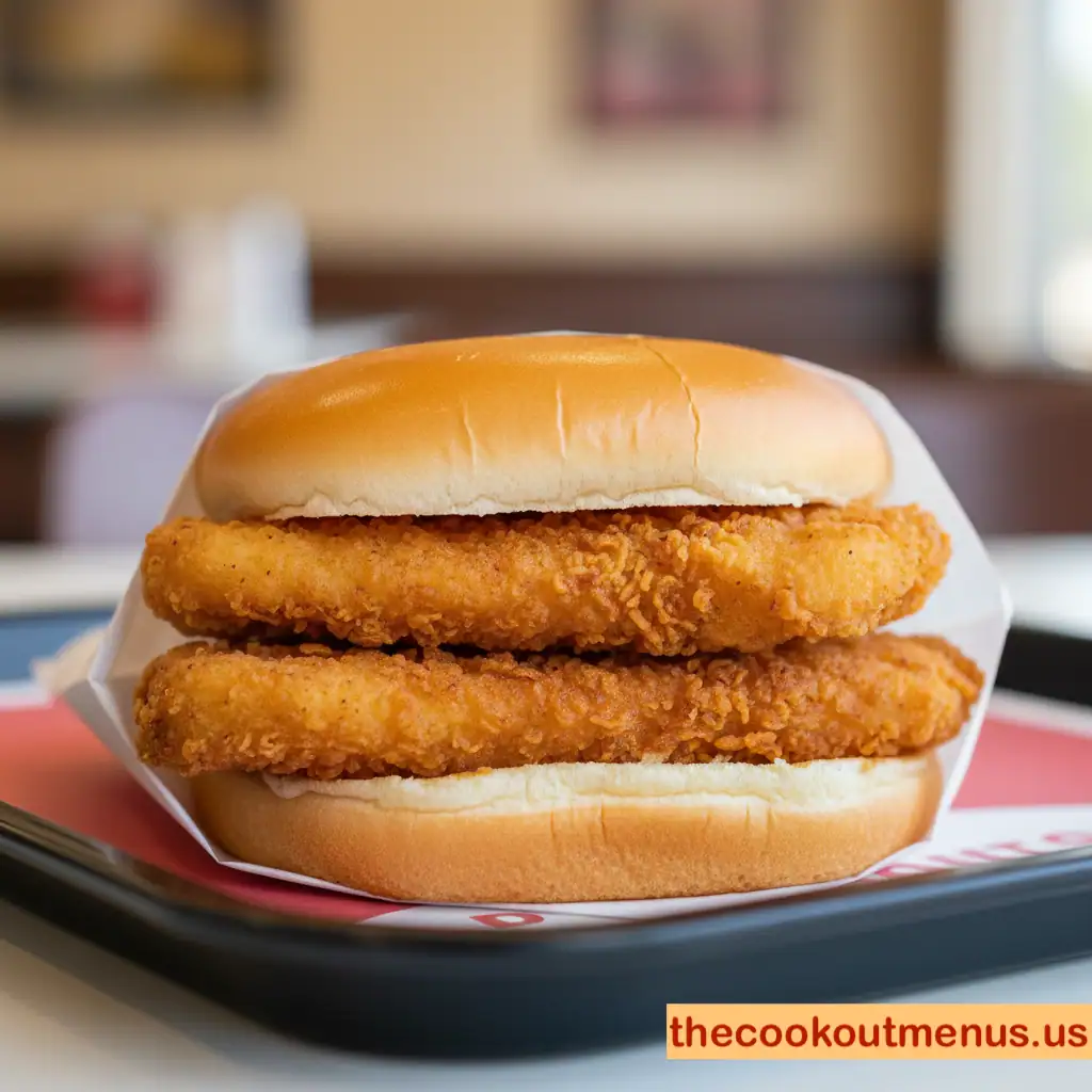 Cookout Chicken Strip Sandwich