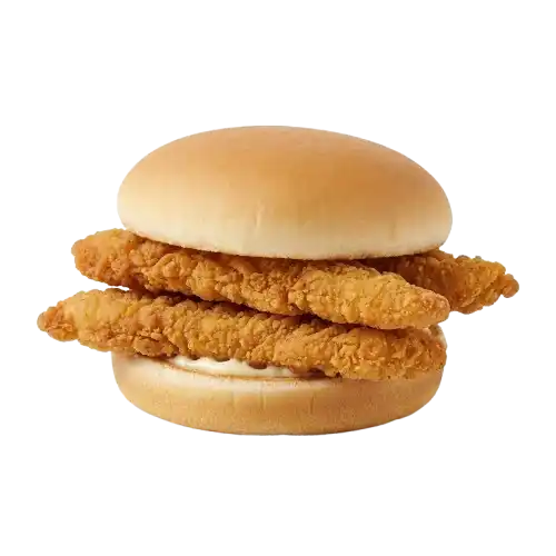 Cookout chicken strip sandwich with lettuce and tomato