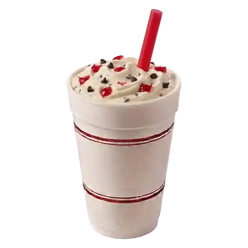 Cook Out Choc Chip Cherry milkshake