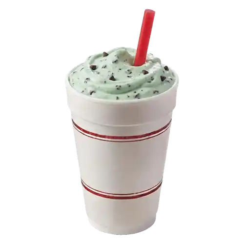 Cook Out Chocolate Chip Mint milkshake