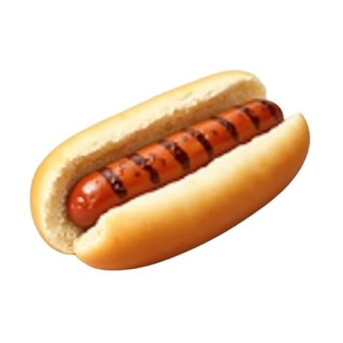 Plain char-grilled Cookout hot dog in a bun